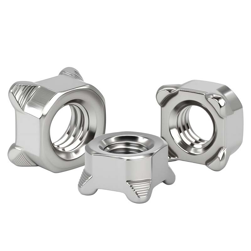 प्रकार 1D संग कक्षा 8 वेल्ड स्क्वायर नट