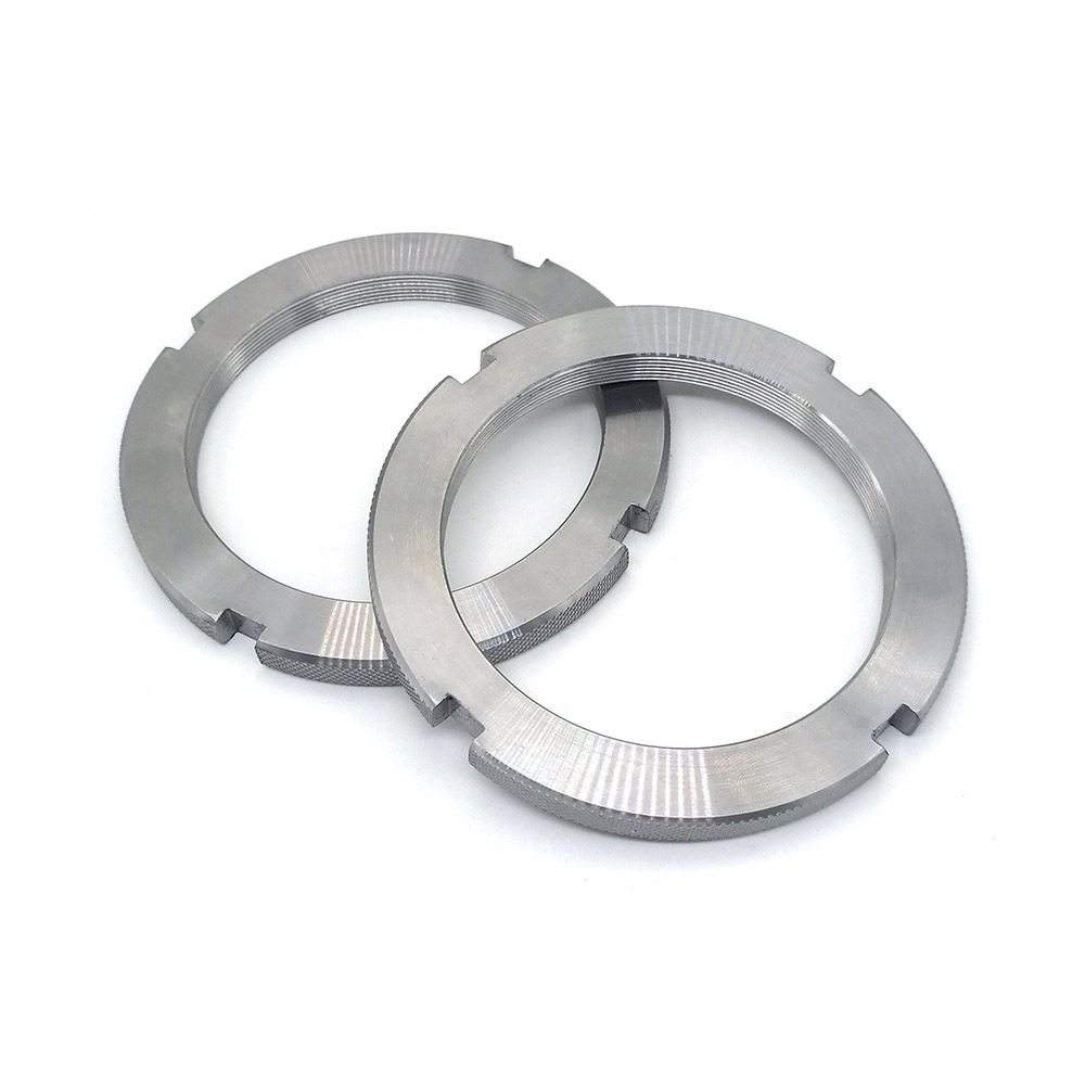 पूर्ण रूपमा थ्रेडेड स्लटेड राउन्ड नट्स