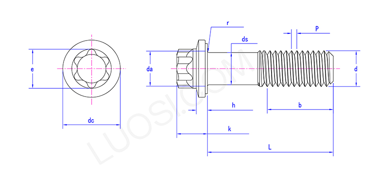 Premium Engineered Hexalobular Head Flange Bolts
